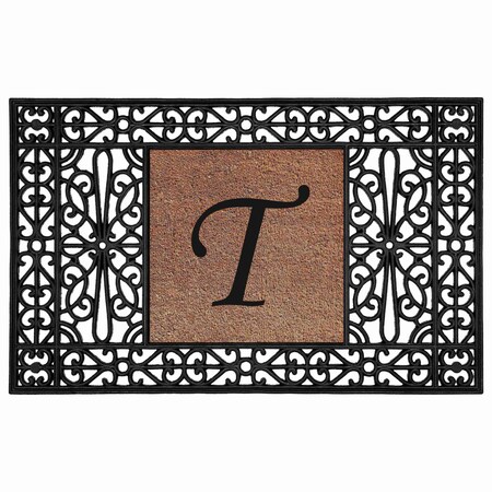 Monogram Door Mat, Coir, Black, Natural, 30 in W x 48 in L
